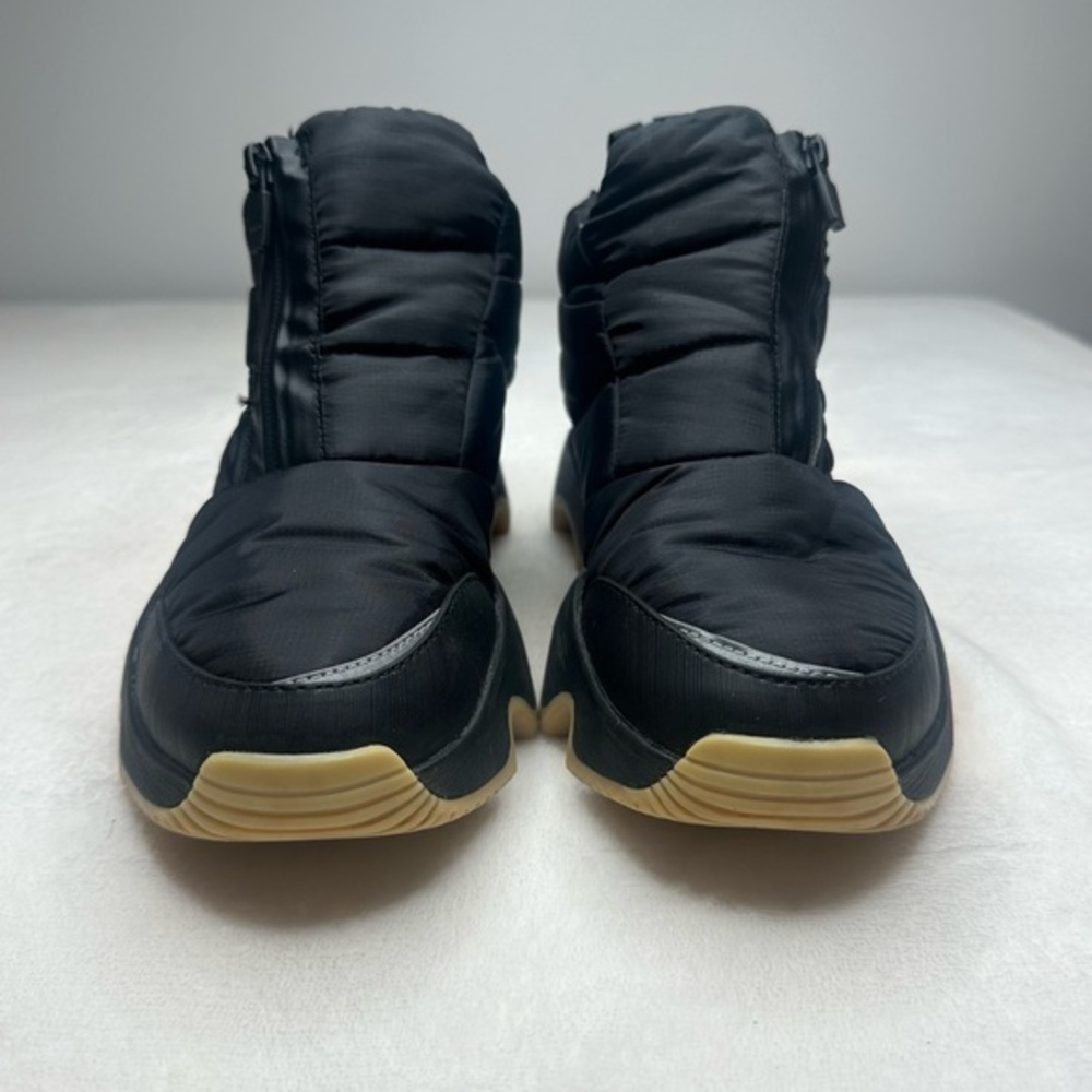 Black Quilted Ankle Boots